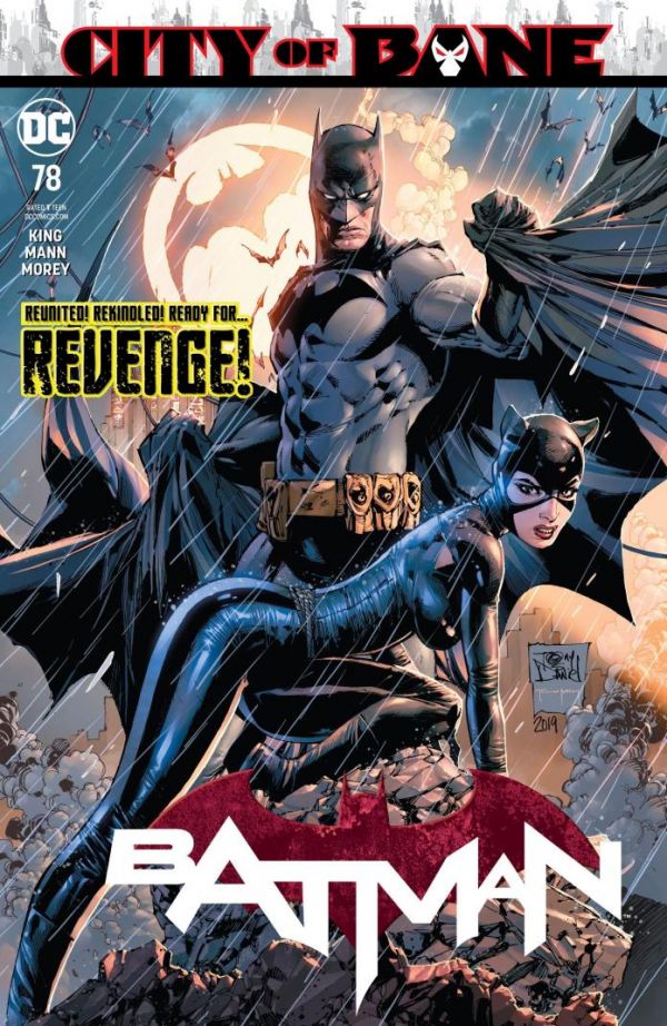 Cover of Batman 78 with Catwoman posed on all fours in front of Batman, her body in profile, her far leg appears to be detatched with her butt cheek below her opposing hip